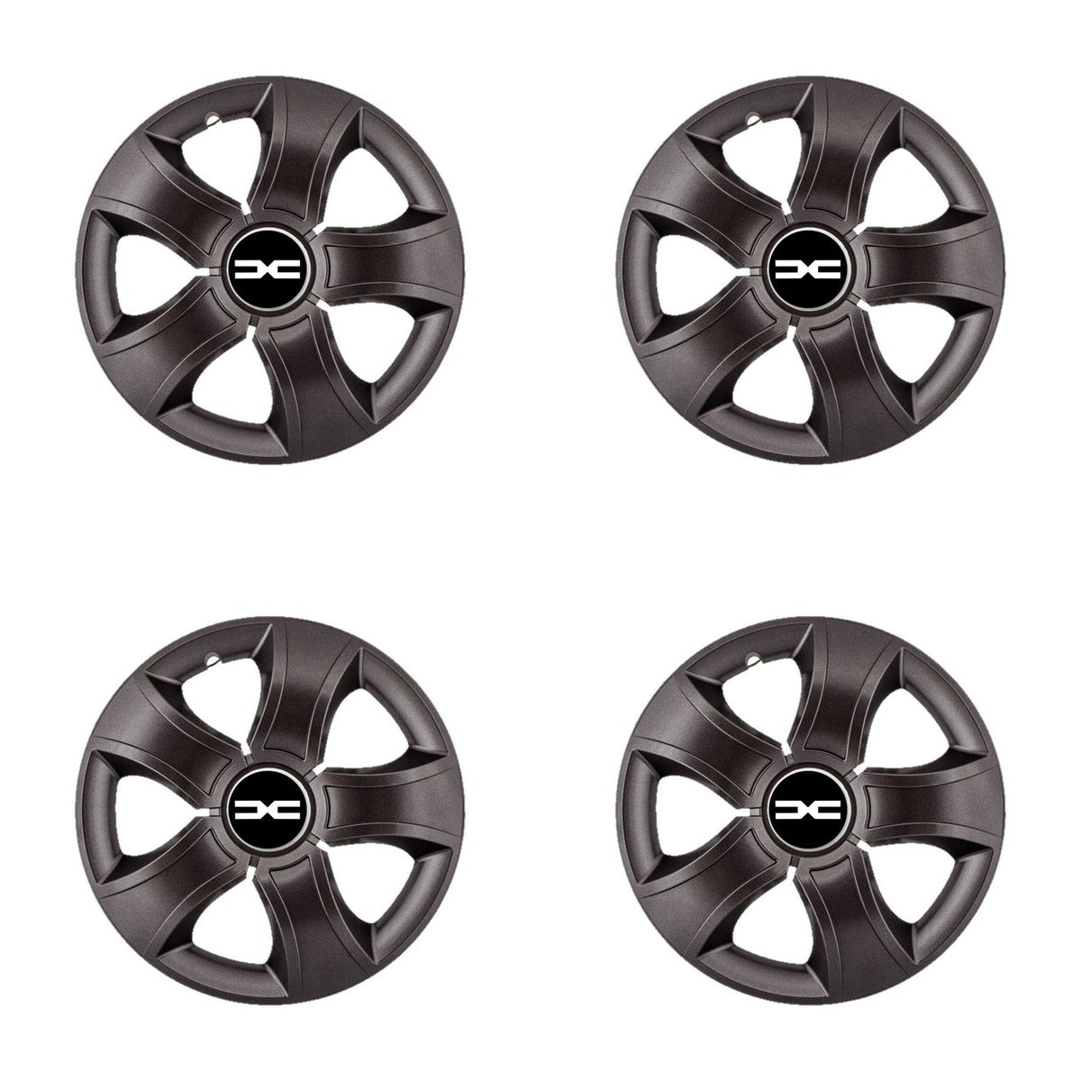 Set 4 Capace Roti 16 inchi (R16) Bis Negru, Compatibile Cu Dacia Nou