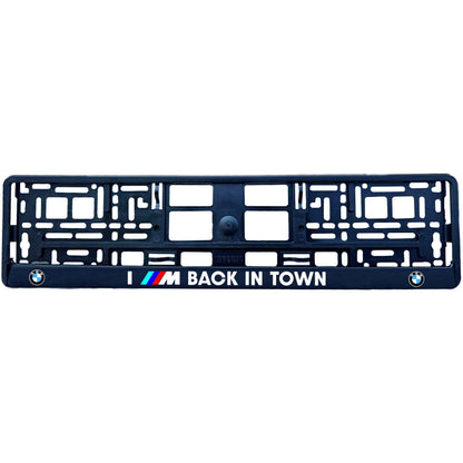 Set suport numar inmatriculare personalizat BMW M CITY