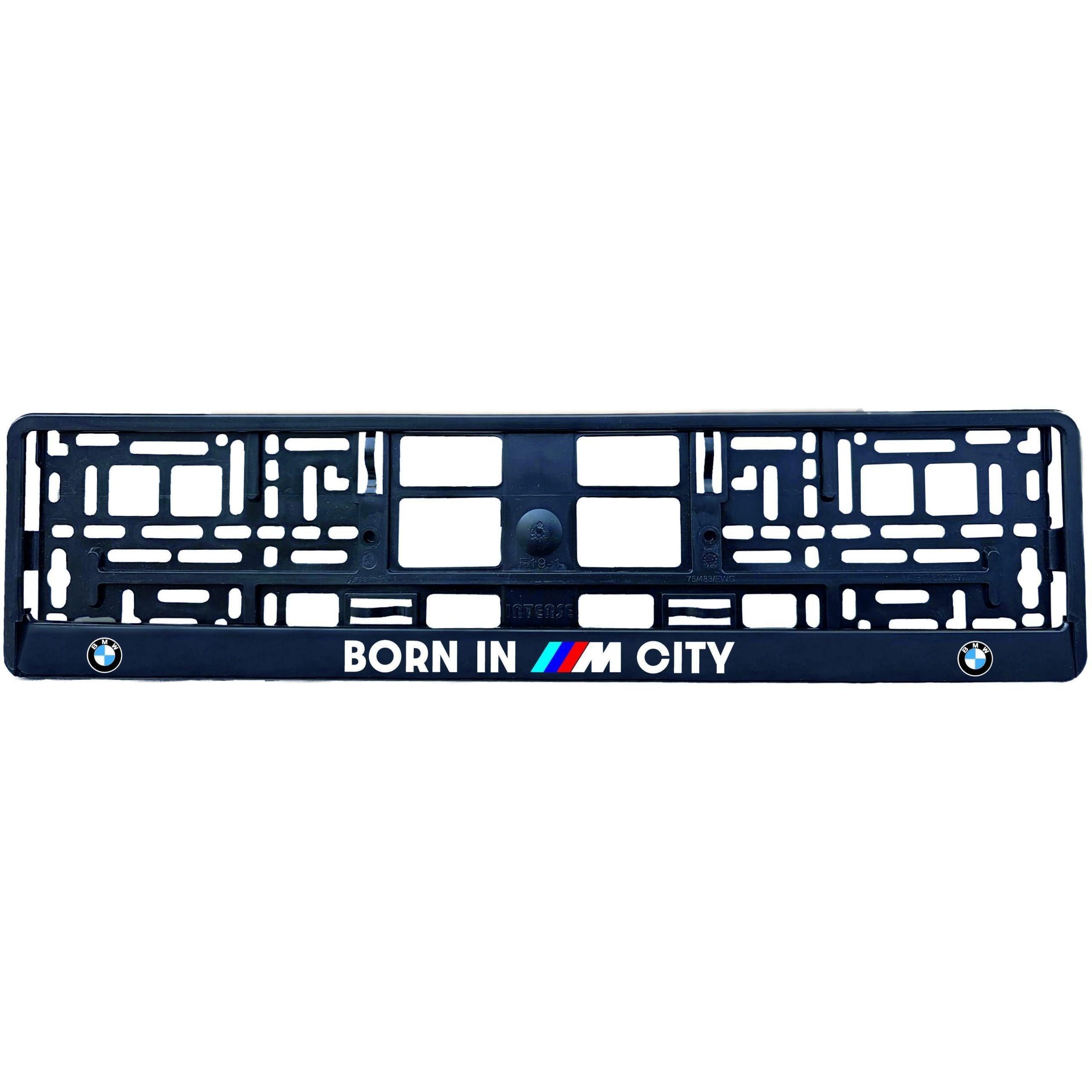 Set suport numar inmatriculare personalizat BMW M CITY