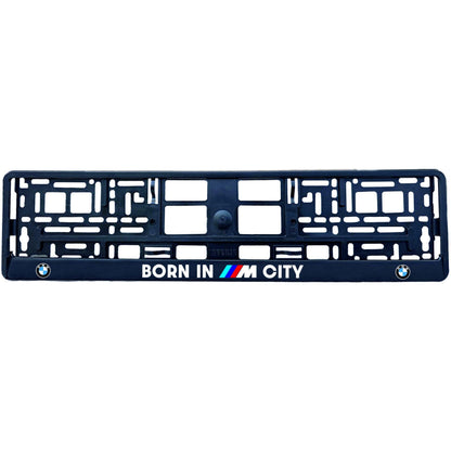 Set suport numar inmatriculare personalizat BMW M CITY