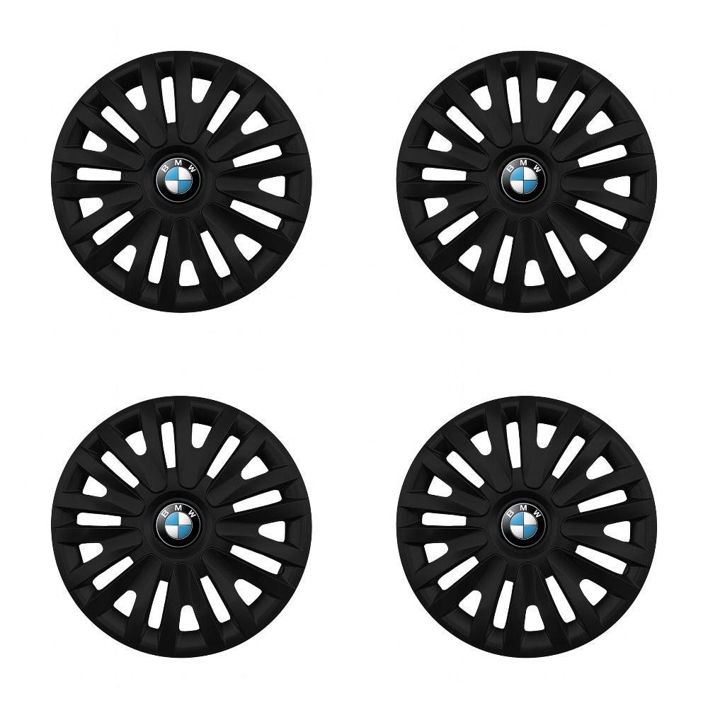 Set 4 capace roti potrivite jantelor de 14 inch compatibile BMW, Model - 217 Black