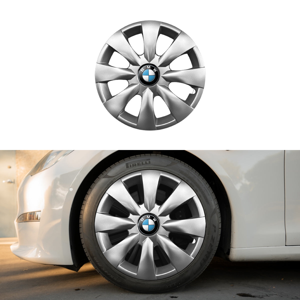 Set 4 capace roti potrivite jantelor de 15 inch compatibile Bmw, Model - 316