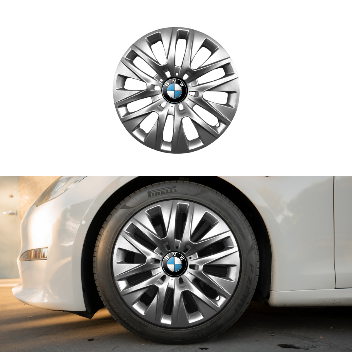 Set 4 capace roti potrivite jantelor de 16 inch compatibile gama BMW model - 429