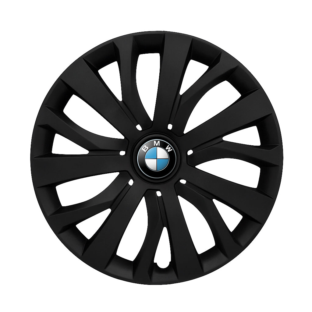 Set 4 capace roti potrivite jantelor de 16 inch compatibile BMW, Model - 432 Black Edition