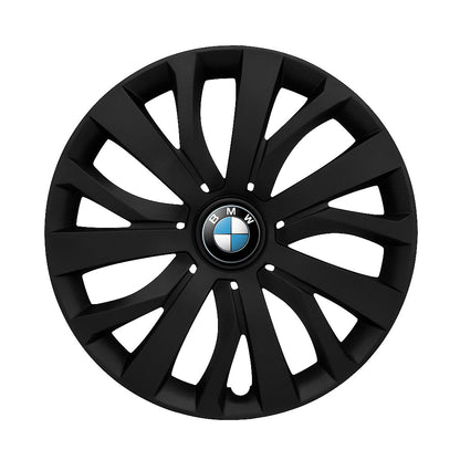 Set 4 capace roti potrivite jantelor de 16 inch compatibile BMW, Model - 432 Black Edition