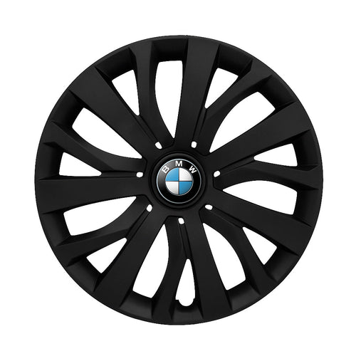 Set 4 capace roti potrivite jantelor de 16 inch compatibile BMW, Model - 432 Black Edition
