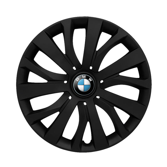 Set 4 capace roti potrivite jantelor de 16 inch compatibile BMW, Model - 432 Black Edition