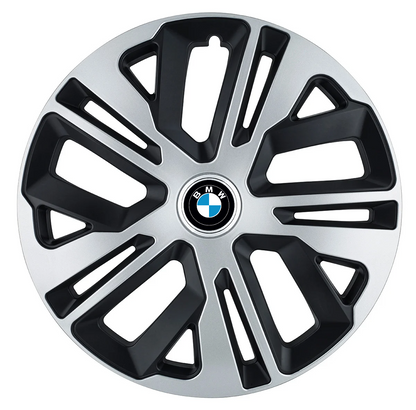 Set 4 Capace Roti 16 inchi (R16) Raven Gri-Negru, Compatibile Cu BMW