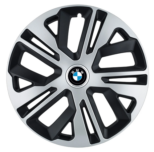 Set 4 Capace Roti 16 inchi (R16) Raven Gri-Negru, Compatibile Cu BMW