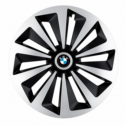 Set 4 capace roti Fox Gri-Negru R15 Compatibil Cu BMW