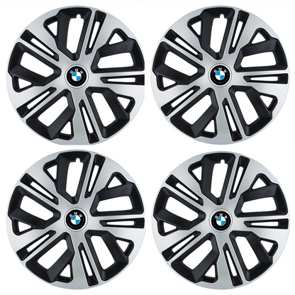 Set 4 Capace Roti 16 inchi (R16) Raven Gri-Negru, Compatibile Cu BMW