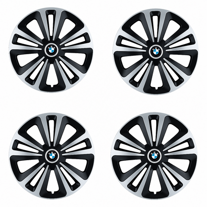 Set 4 Capace Roti Terra Gri-Negru R15, Compatibil Cu BMW