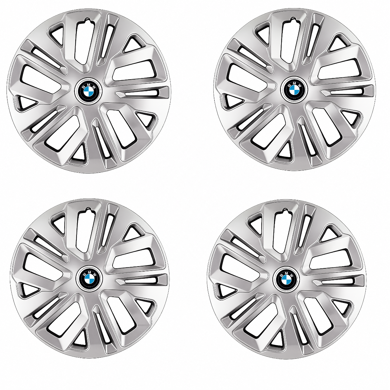 Set 4 Capace Roti 15 inchi (R15) Raven Gri, Compatibile Cu BMW