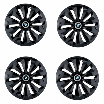 Set 4 capace roti Fox negru R14 Compatibil Cu BMW