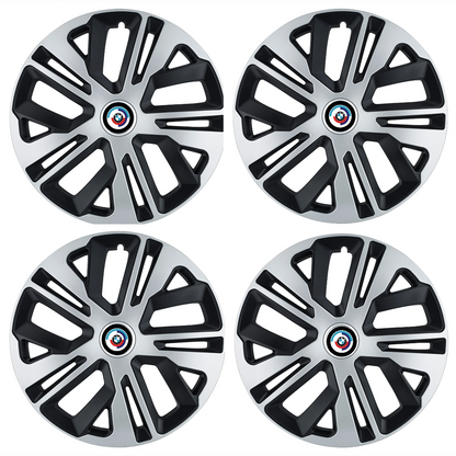 Set 4 Capace Roti 14 inchi (R14) Raven Gri-Negru, Compatibile Cu BMW