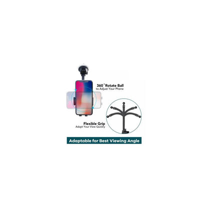 SUPORT TELEFON MAGNETIC AUTO CU FIXARE PE PARBRIZ CU VENTUZA
