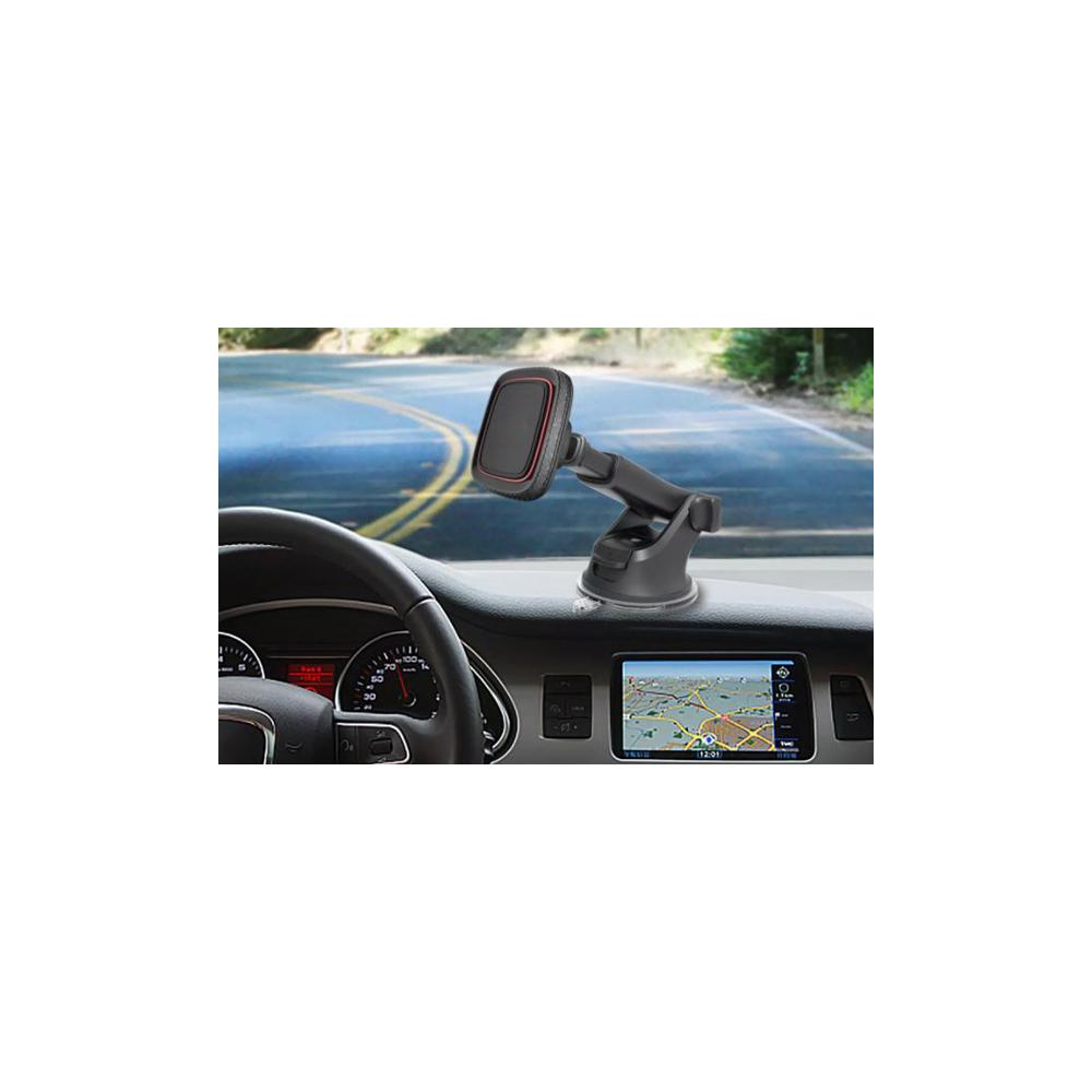 SUPORT TELEFON AUTO MAGNETIC CU FIXARE PE BORD/PARBRIZ CU VENTUZA