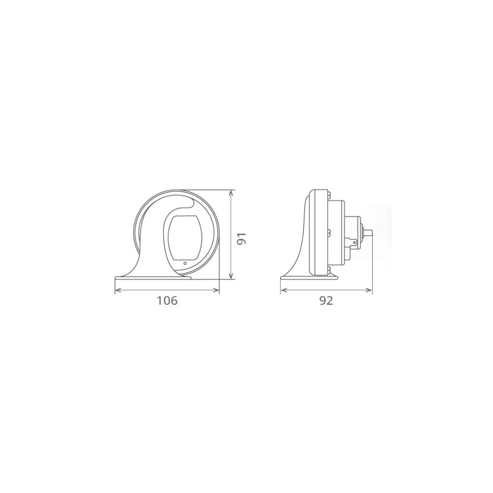 SET CLAXOANE ELECTROMAGNETICE CU RELEU 12V 6A+6A TON INALT SI JOS