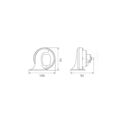 SET CLAXOANE ELECTROMAGNETICE CU RELEU 12V 6A+6A TON INALT SI JOS
