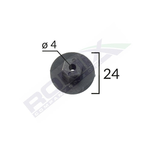 PIULITA MULTIPLE UTILIZARI PENTRU BMW/CITROEN/MERCEDES/VW/SEAT 4X24MM - NEGRU SET 10 BUC