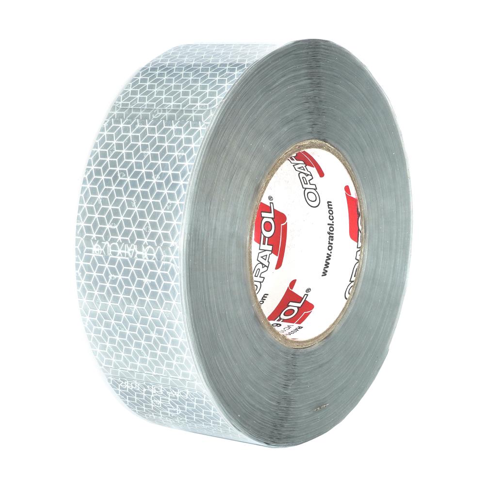BANDA REFLECTORIZANTA SEGMENTATA REFLEXITE ORAFOL ALB 50MMX50M ECE 104