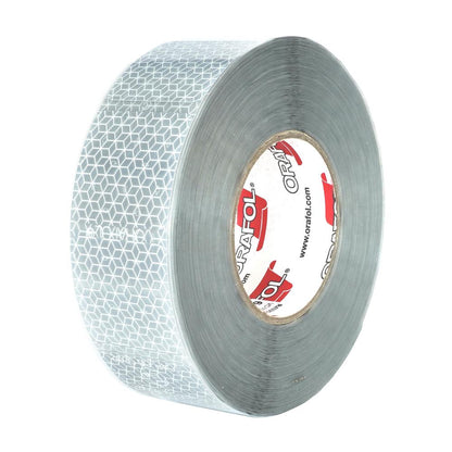 BANDA REFLECTORIZANTA SEGMENTATA REFLEXITE ORAFOL ALB 50MMX50M ECE 104