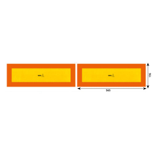 SET 2 AUTOCOLANTE REFLECTORIZANTE 565X196 MM HICO