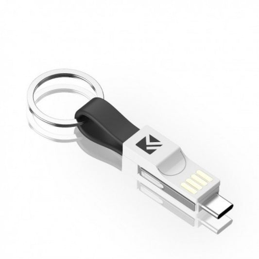 Cablu breloc pentru incarcare 3 in 1 iphone ,samsung ,huawei albastru