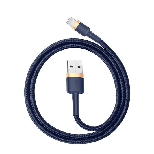 Cablu, USB, 1.5A, 2m, albastru și auriu