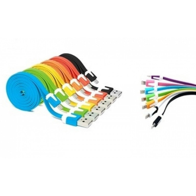 Cablu micro USB flexibil alb