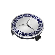 Set 4 Capace Jante Aliaj Mercedes-Benz 75mm Albastre