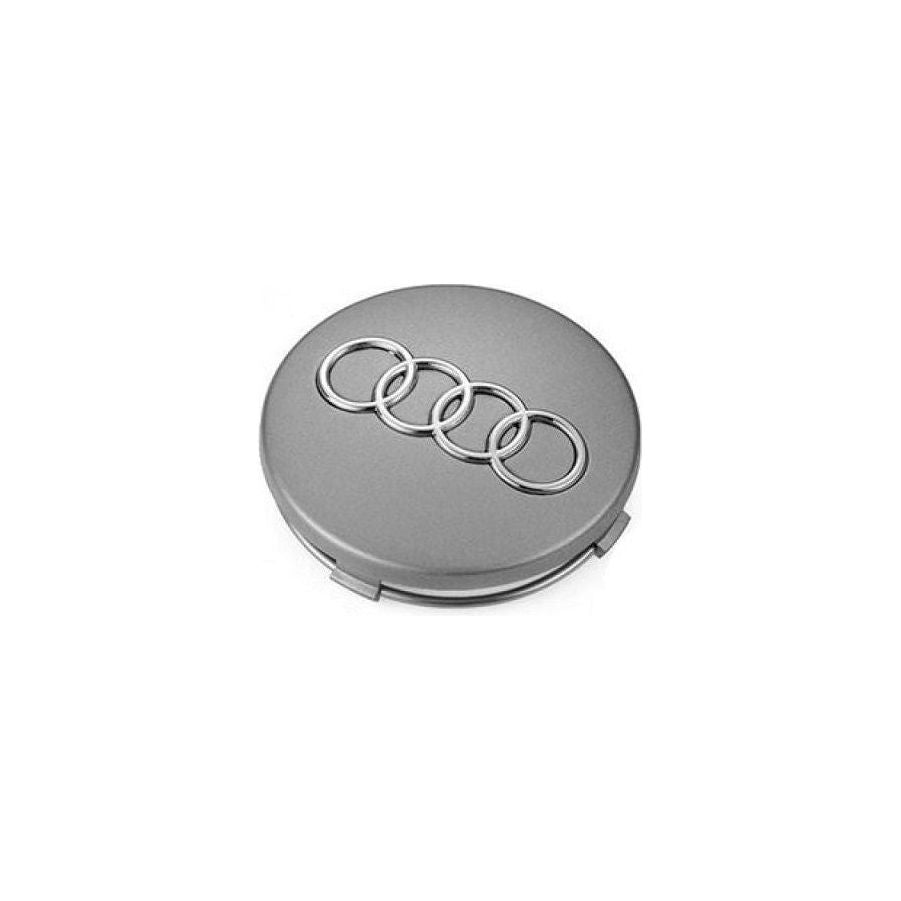 4 db AUDI 60 mm-es könnyűfém keréktárcsa-közép kupak, szürke