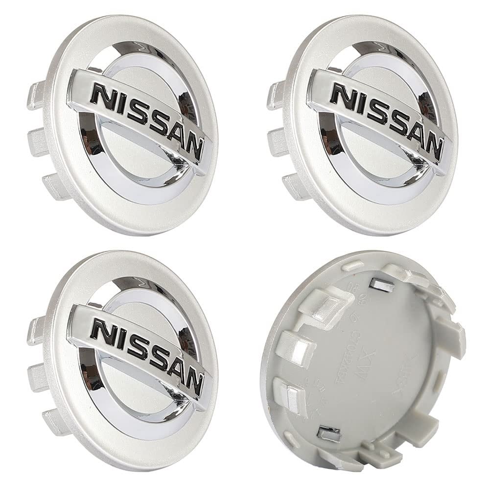 Комплект 4 Капачки за Алуминиеви Джанти Nissan 60мм Сребристи
