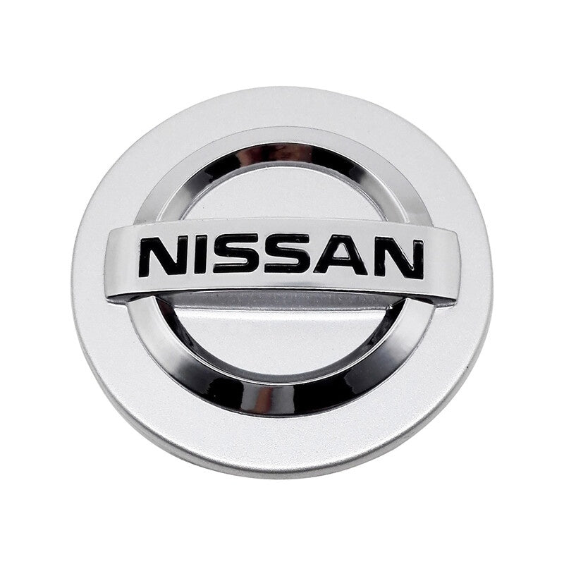 Nissan 54mm Ezüst Színű Könnyűfém Felni Középső Kupak, 4 Darabos Készlet