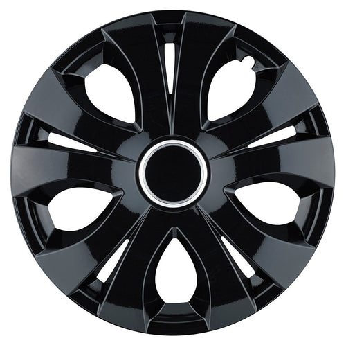 Set 4 Capace Roti Top Negru R15