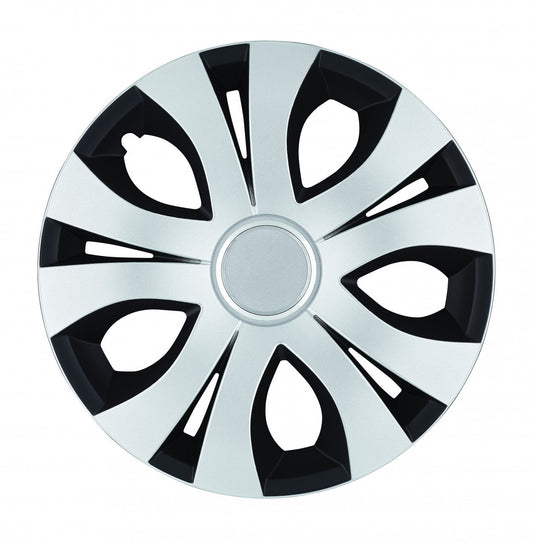Set 4 Capace Roti Top Gri-Negru R16