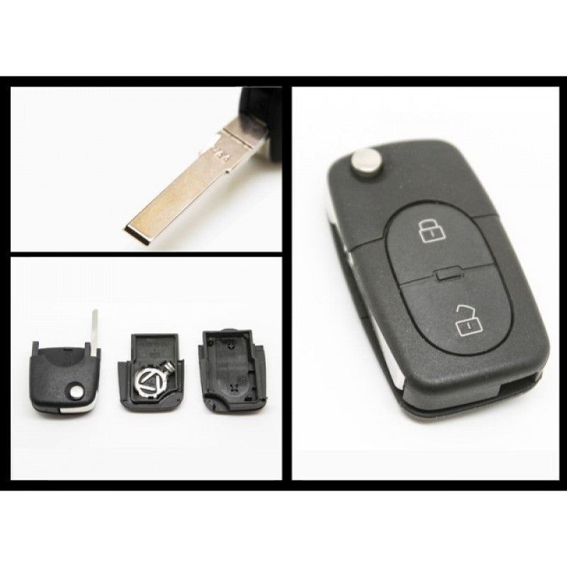 Carcasa Cheie  Briceag,after market,compatibila cu  Audi, 2 Butoane,fara logo