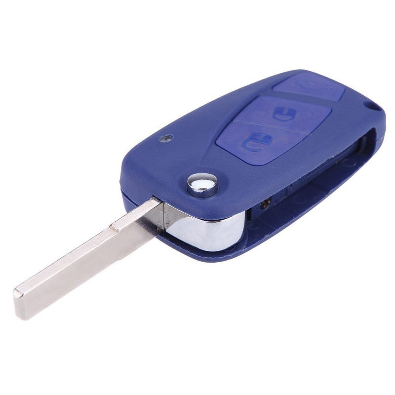 Carcasa Cheie Briceag Fiat Stilo, 3 Butoane, Albastra