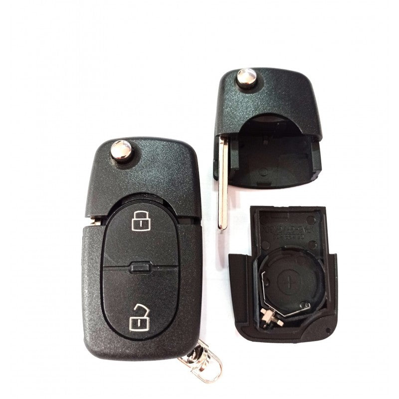 Carcasa Cheie Briceag after market , compatibila cu VW Golf 2 but rotunde  cu locas de baterie 2032