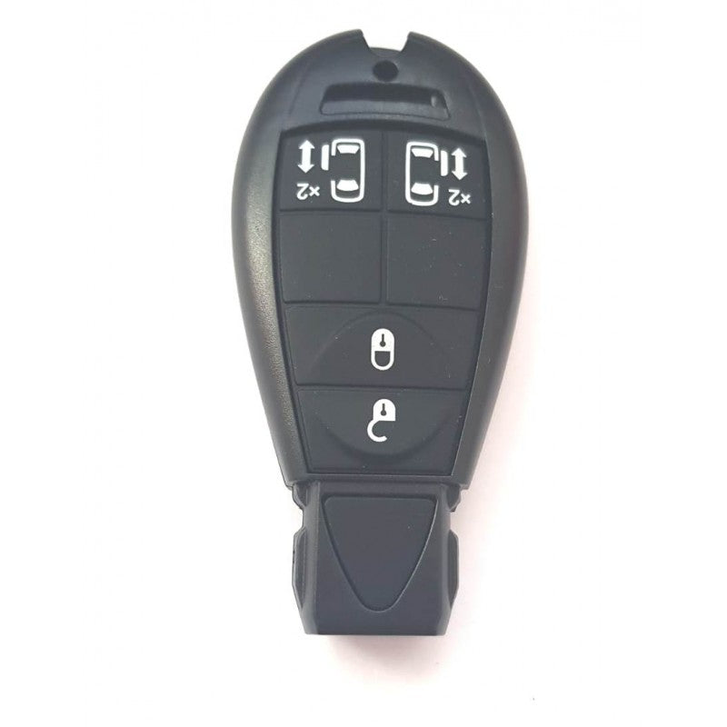 Carcasa cheie Jeep 4+1 buton panica negru