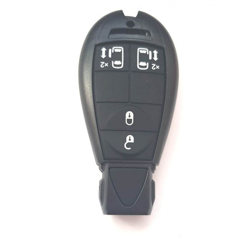 Carcasa cheie Jeep 4+1 buton panica negru