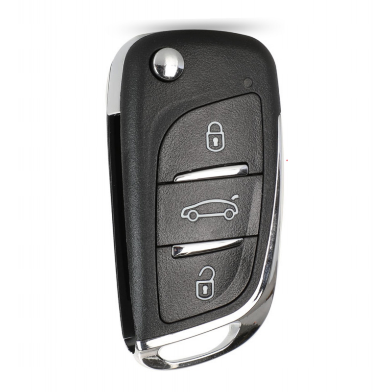 Carcasa Cheie Peugeot, 3 But, cu loc pentru baterie, HU83