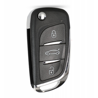 Carcasa Cheie Peugeot, 3 But, cu loc pentru baterie, HU83