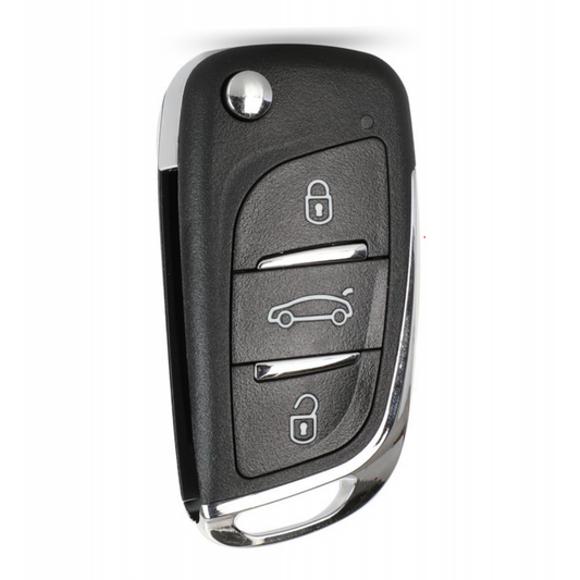 Carcasa Cheie Peugeot, 3 But, cu loc pentru baterie, HU83