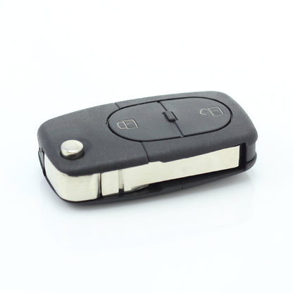 CARGUARD - Audi - carcasă cheie tip briceag, 2+1 butoane, cu buton panică și baterie CR 2032