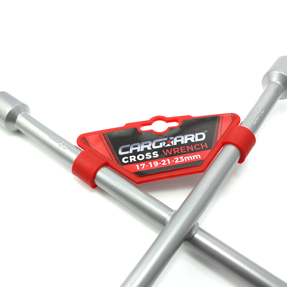 Cheie de roată în cruce 17, 19, 21, 23 mm - Carguard