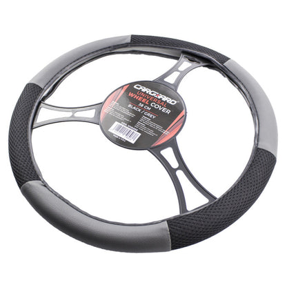 Husă volan auto - negru / gri - CARGUARD