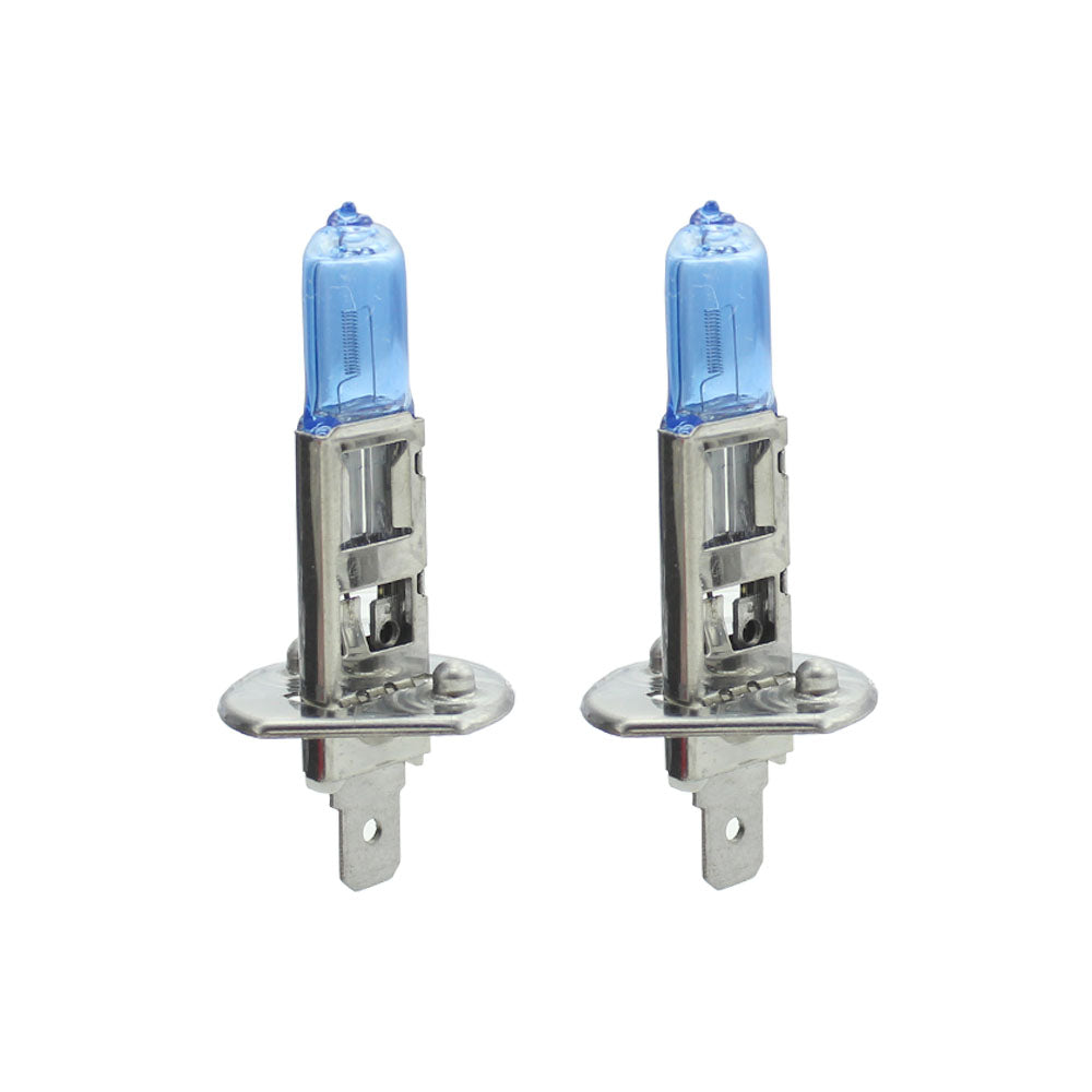 Set de 2 becuri Halogen H1, 100W +130% Intensitate - LONG LIFE - CARGUARD