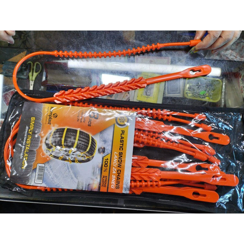 Set 8 Coliere antiderapante pentru anvelope, reutilizabile