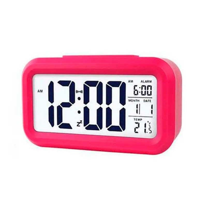 Ceas cu termomentru si alarma rosu